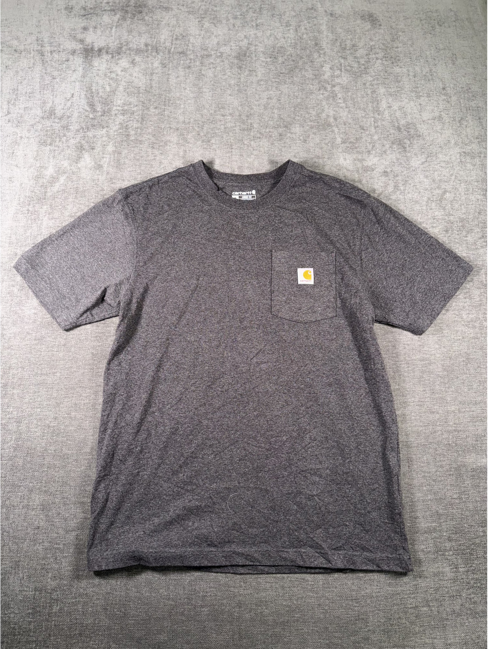 Carhartt Men's Loose Fit Gray Pocket T-Shirt Medium